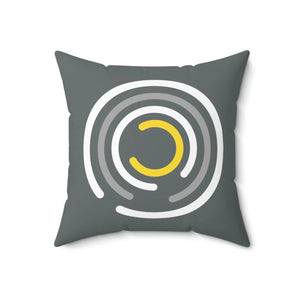 Abstract Circles Throw Pillow – Polyester Square - Dipaliz - Pillows