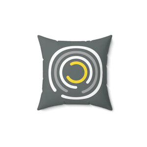 Abstract Circles Throw Pillow – Polyester Square - Dipaliz - Pillows