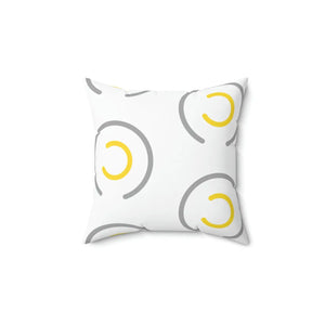 Abstract Circles Throw Pillow – Polyester Square - Dipaliz - Pillows