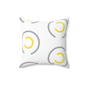 Abstract Circles Throw Pillow – Polyester Square - Dipaliz - Pillows