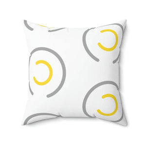 Abstract Circles Throw Pillow – Polyester Square - Dipaliz - Pillows
