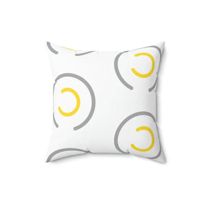 Abstract Circles Throw Pillow – Polyester Square - Dipaliz - Pillows