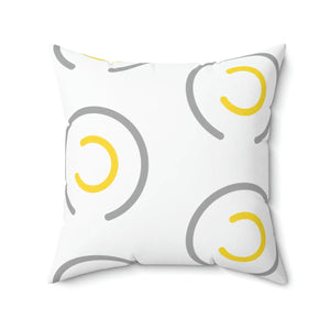 Abstract Circles Throw Pillow – Polyester Square - Dipaliz - Pillows