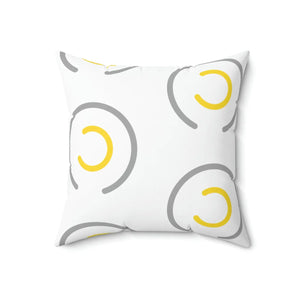 Abstract Circles Throw Pillow – Polyester Square - Dipaliz - Pillows