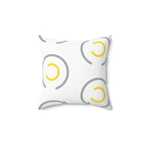 Abstract Circles Throw Pillow – Polyester Square - Dipaliz - Pillows