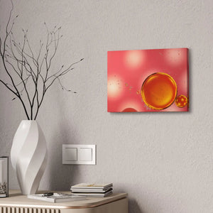 Vibrant Red Abstract Canvas Stretched - Semi Glossy - Dipaliz - Posters Prints & Visual Artwork