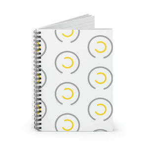 Abstract Circles Spiral Notebook – Ruled Line - Dipaliz - Notebooks & Notepads