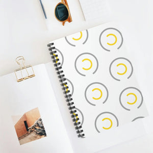 Abstract Circles Spiral Notebook – Ruled Line - Dipaliz - Notebooks & Notepads