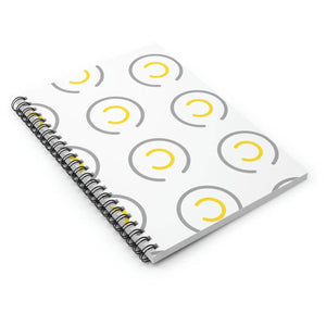 Abstract Circles Spiral Notebook – Ruled Line - Dipaliz - Notebooks & Notepads