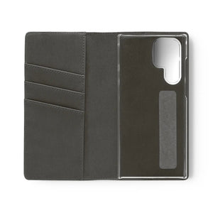 Abstract Face Art Flip Cases - Faux Leather Samsung Galaxy - Dipaliz - Mobile Phone