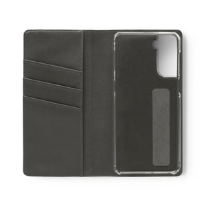 Abstract Face Art Flip Cases - Faux Leather Samsung Galaxy - Dipaliz - Mobile Phone
