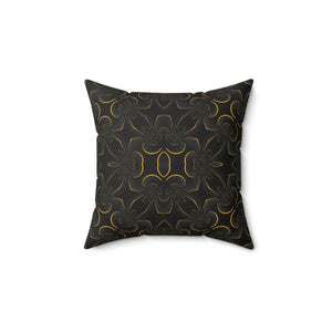 Modern Abstract Gold Pattern Pillow - Spun Polyester Square - Dipaliz - Throw Pillows