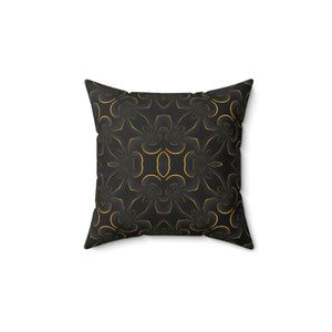 Modern Abstract Gold Pattern Pillow - Spun Polyester Square - Dipaliz - Throw Pillows