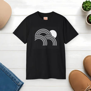 Abstract Clouds and Sun T-shirt - Unisex Ultra Cotton - Dipaliz - Black / s - T-shirts