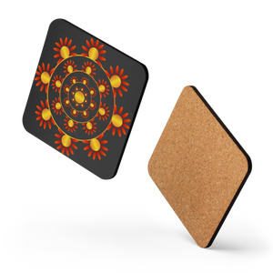 Vibrant Geometrical Pattern Coaster Set - Heat Resistant - Dipaliz - Kitchen and Dining