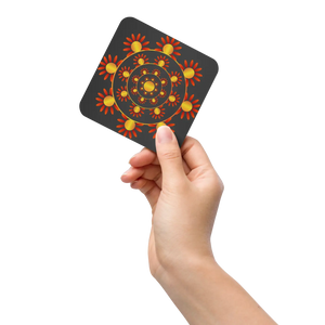 Vibrant Geometrical Pattern Coaster Set - Heat Resistant - Dipaliz - Kitchen and Dining