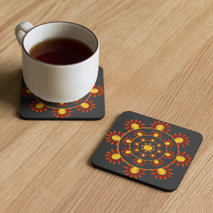 Vibrant Geometrical Pattern Coaster Set - Heat Resistant - Dipaliz - Kitchen and Dining
