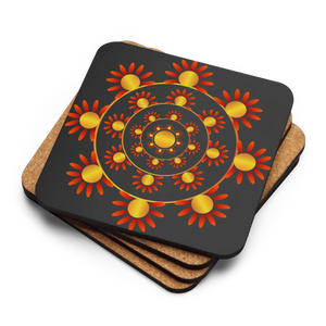 Vibrant Geometrical Pattern Coaster Set - Heat Resistant - Dipaliz - Kitchen and Dining