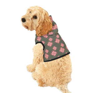 Vibrant Green Dog Hoodie - Abstract Pattern Polyester - Dipaliz - Pet Hoodies