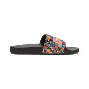 Chic Abstract Pattern Slide Sandals - Women’s Pu - Dipaliz