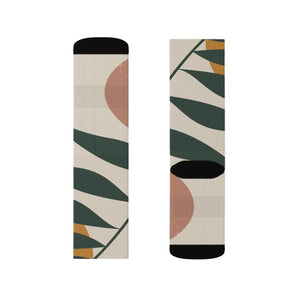 Vibrant Abstract Pattern Sublimation Socks - Polyester - Dipaliz