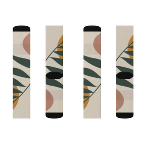 Vibrant Abstract Pattern Sublimation Socks - Polyester - Dipaliz