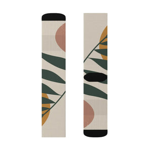 Vibrant Abstract Pattern Sublimation Socks - Polyester - Dipaliz