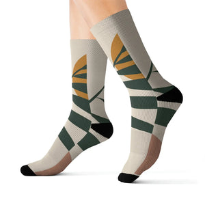 Vibrant Abstract Pattern Sublimation Socks - Polyester - Dipaliz