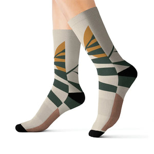 Vibrant Abstract Pattern Sublimation Socks - Polyester - Dipaliz