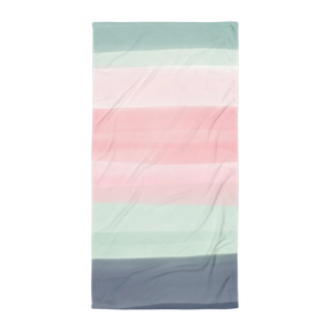 Abstract Pink Beach Towel – Green 30x60 Size - Dipaliz - Towels
