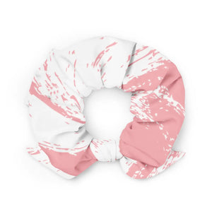 Abstract Pink Pattern Scrunchie - Recycled Microfiber - Dipaliz - Ponytail Holders