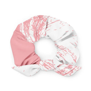 Abstract Pink Pattern Scrunchie - Recycled Microfiber - Dipaliz - Ponytail Holders