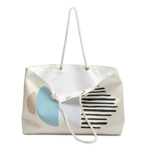 Abstract Shape Weekender Tote - Spacious Travel Bag - Dipaliz - 24’’ × 13’’ - Bags
