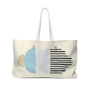 Abstract Shape Weekender Tote - Spacious Travel Bag - Dipaliz - 24’’ × 13’’ - Bags