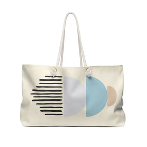 Abstract Shape Weekender Tote - Spacious Travel Bag - Dipaliz - 24’’ × 13’’ - Bags
