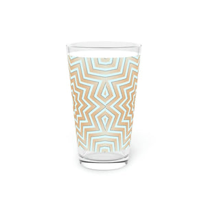 Starry Pint Glass - Abstract Star Pattern Drinkware - Dipaliz - 16oz - Tumblers