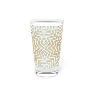 Starry Pint Glass - Abstract Star Pattern Drinkware - Dipaliz - 16oz - Tumblers