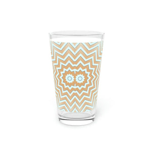 Starry Pint Glass - Abstract Star Pattern Drinkware - Dipaliz - 16oz - Tumblers