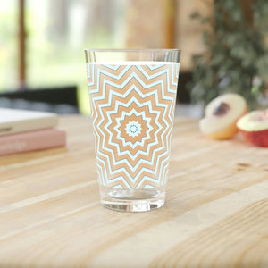 Starry Pint Glass - Abstract Star Pattern Drinkware - Dipaliz - 16oz - Tumblers