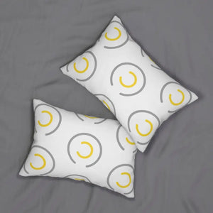 Spun Polyester Lumbar Pillow Circles Pattern Comfort - Dipaliz - 20’’ × 14’’ - Pillows