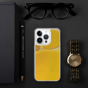 Yellow Abstract Pattern Iphone Case - Wireless Charging - Dipaliz - Mobile Phone Cases