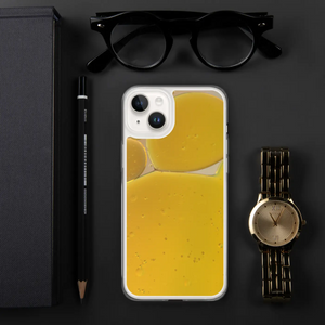 Yellow Abstract Pattern Iphone Case - Wireless Charging - Dipaliz - Mobile Phone Cases