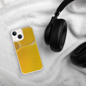 Yellow Abstract Pattern Iphone Case - Wireless Charging - Dipaliz - Mobile Phone Cases