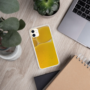 Yellow Abstract Pattern Iphone Case - Wireless Charging - Dipaliz - Mobile Phone Cases