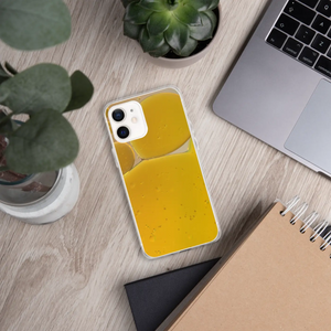 Yellow Abstract Pattern Iphone Case - Wireless Charging - Dipaliz - Mobile Phone Cases