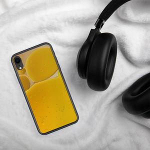 Yellow Abstract Pattern Iphone Case - Wireless Charging - Dipaliz - Mobile Phone Cases