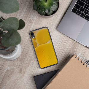 Yellow Abstract Pattern Iphone Case - Wireless Charging - Dipaliz - Mobile Phone Cases
