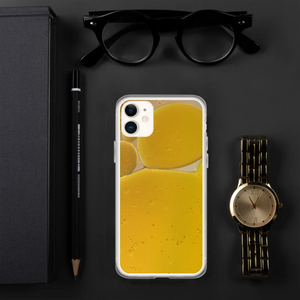 Yellow Abstract Pattern Iphone Case - Wireless Charging - Dipaliz - Mobile Phone Cases