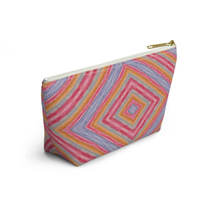 Vibrant Geometric Pattern Accessory Pouch - Dipaliz - Makeup Bags