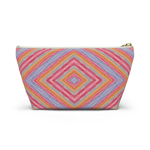 Vibrant Geometric Pattern Accessory Pouch - Dipaliz - Makeup Bags